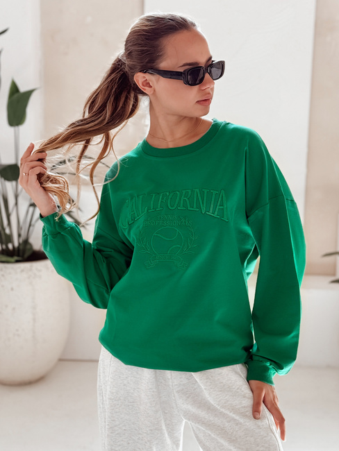 Ženska oversize jopa CALIFORNIA DREAM Barva Zelena DSTREET BY1196