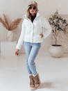 Ženska prešita zimska jakna SNOWLIKE s kapuco bela Dstreet TY4932