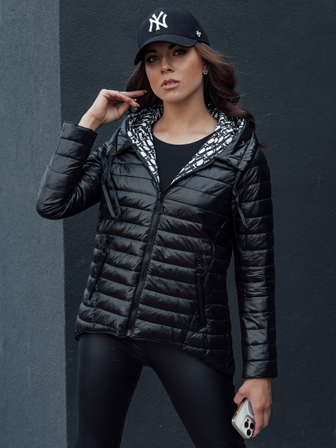 Kurtka damska dwustronna JIMA czarna Dstreet TY4506