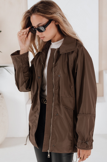 Ženska prehodna jakna ORLANDO brown Dstreet TY3610