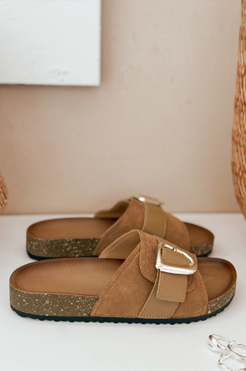Ženske japonke NOLVINA beige Dstreet ZY0977