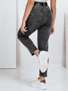 Ženske kavbojke mom fit black Dstreet UY2740