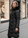 Ženska prešita dolga jakna WINTERACT black Dstreet TY4775z