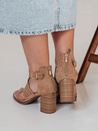 Ženski sandali AMIRIA beige Dstreet ZY0804