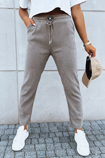 Ženske trenirke STARLUXE Barva Temno bež DSTREET UY1648