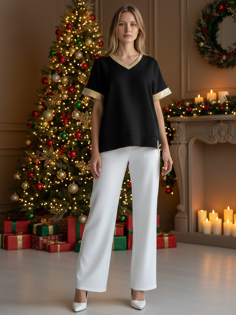 Ženska bluza SHINE LOVE črna Dstreet RY2912z