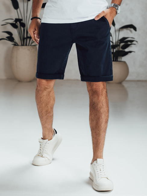 Moške kratke hlače iz džinsa mornarsko modre barve Dstreet SX2546