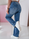 Ženske ravne jeans hlače VELLISATE blue Dstreet UY2666