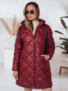 Ženska zimska bunda SNOWVIBE maroon quilted Dstreet TY4996