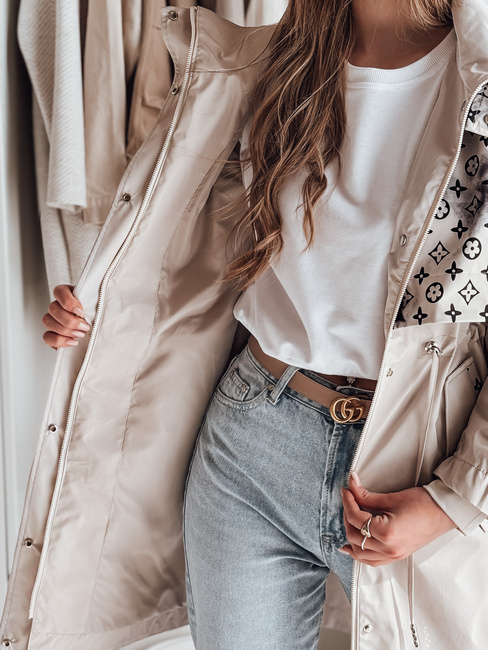 Ženska prehodna jakna parka FERIPARKA beige Dstreet TY4874