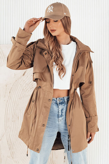 Ženska jakna parka BRENS beige Dstreet TY4231