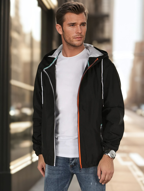Moška prehodna jakna črna Dstreet TX4700