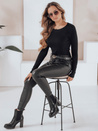 Ženski rebrasti pulover NOLVIE black Dstreet MY2492
