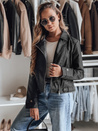 Ženska usnjena jakna DARKGLORY ramonesque black Dstreet TY4963