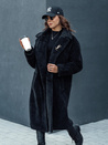 Ženski zimski plašč GLAMFUR dolg krznen plašč black Dstreet TY4697