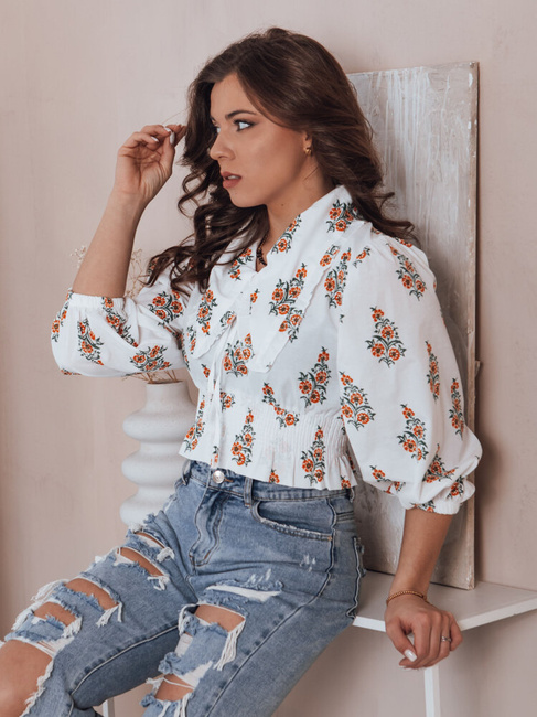 Ženska elegantna bluza ORMIAN Barva Bela DSTREET DY0370