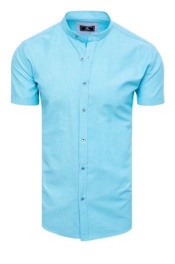 Moška srajca z kratkimi rokavi Barva Modra DSTREET KX1000