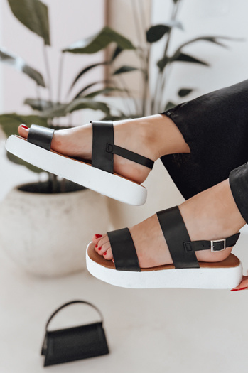 ZENELLA ženski sandali črni Dstreet ZY0964