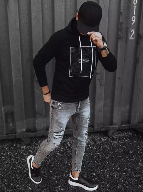 Moška jopa s kapuco Barva Črna DSTREET BX5467