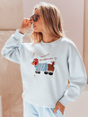 Ženska bluza z vezenino DOGSWEETY modra Dstreet BY1479