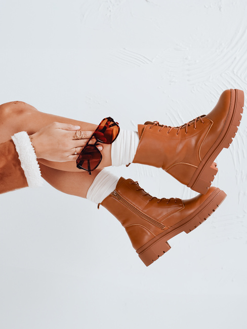 Ženski vrečasti škornji STYLOBOSS camel Dstreet ZY0520