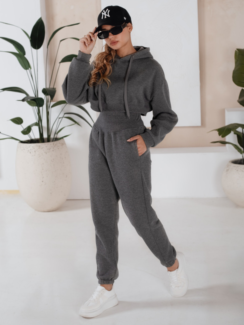 Ženski komplet trenirke SERINE Barva Temno siva DSTREET AY0646