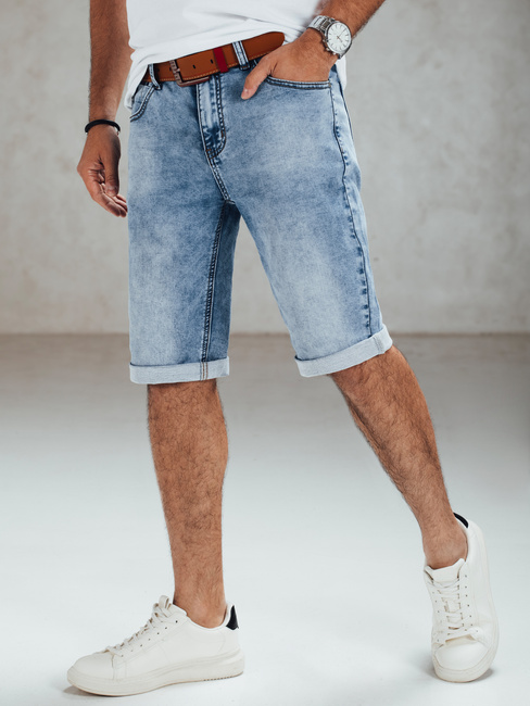 Moške kratke hlače iz džinsa modre barve Dstreet SX2551