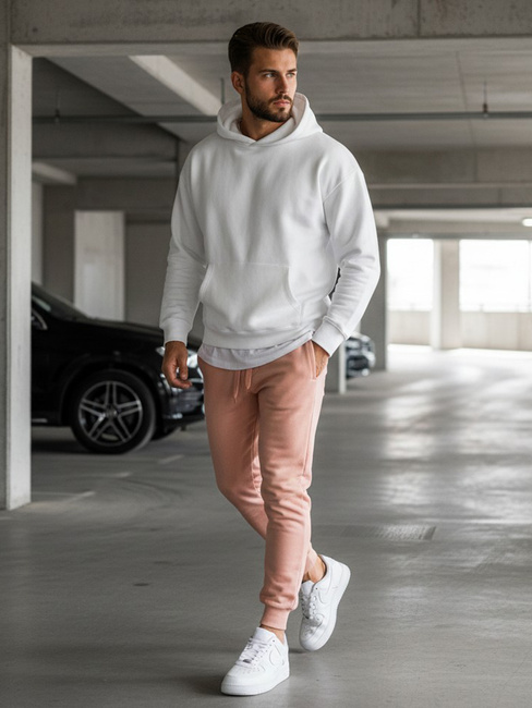 Moške spodnji deli trenirke Barva Roza DSTREET UX3452