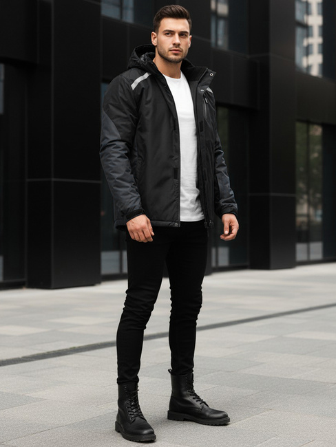 Moška smučarska jakna črna Dstreet TX5127