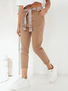 Ženske hlače casual MAFRA Barva kamela DSTREET UY1951