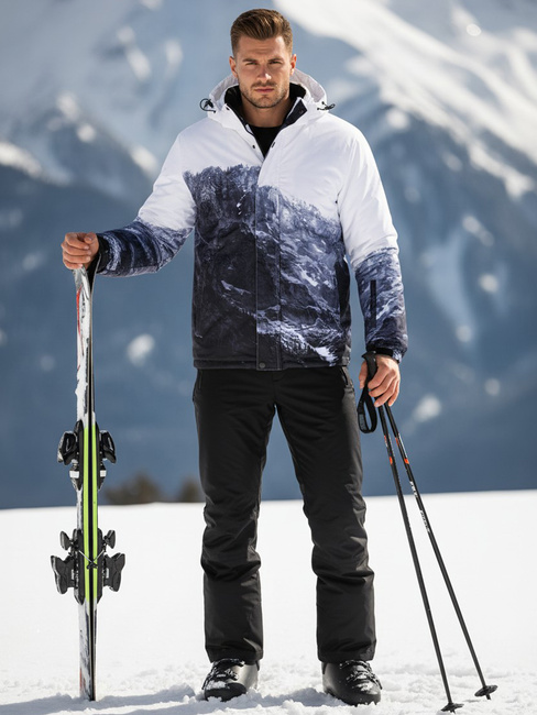 Moška zimska smučarska jakna mornarsko modra Dstreet TX5125