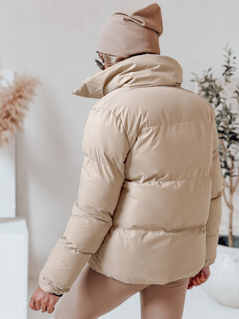 Ženska prešita zimska bunda LARO light beige Dstreet TY4703