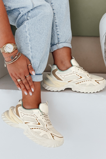 Ženske športne superge beige Dstreet ZY1008