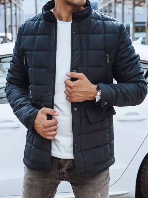 Moška prehodna jakna temno-modra Dstreet TX4135