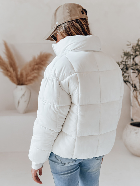 Ženska zimska kratka prešita jakna VIBEGIRL white Dstreet TY4947