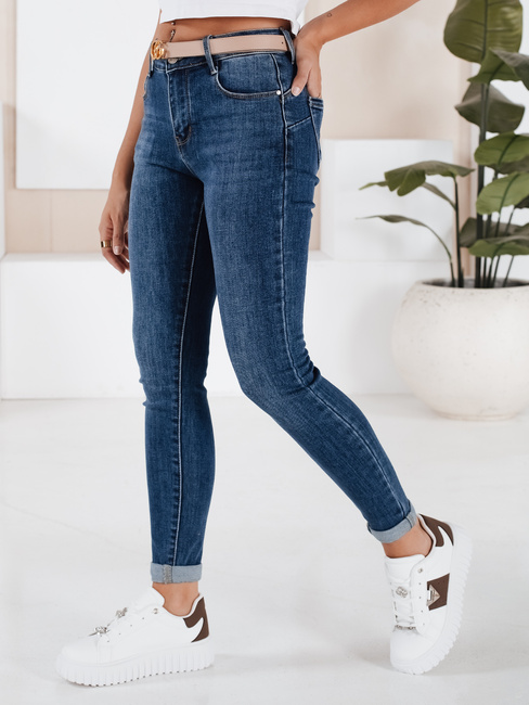 Ženske jeans hlače DIVETTI temno modre Dstreet UY2252