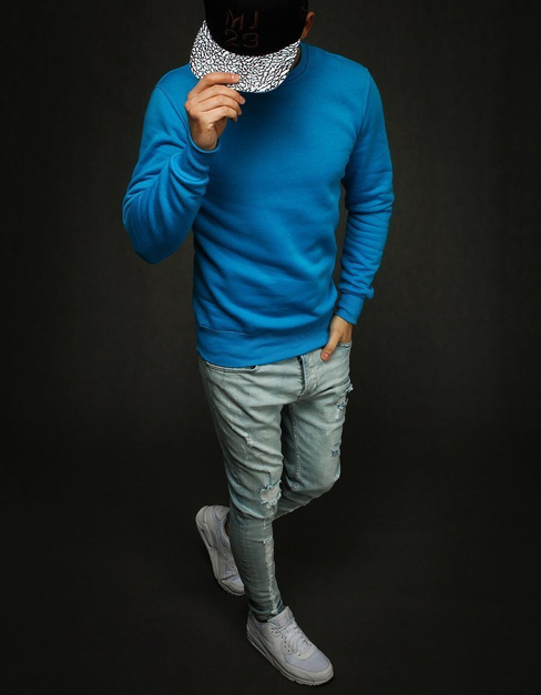 Moška gladek jopa Barva Modra DSTREET BX4509