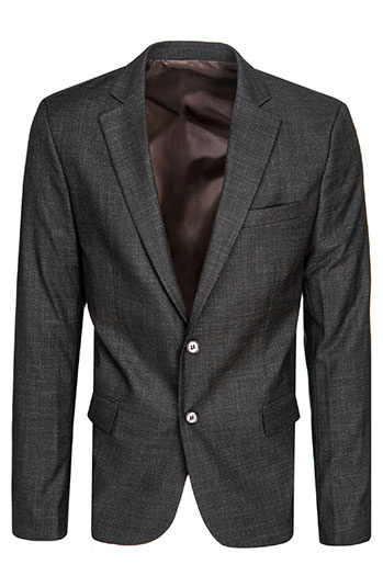 Moški enonadstropni blazer črne barve Dstreet MX0621