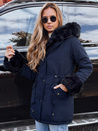 Ženska zimska jakna s krznom CHARMFUR black Dstreet TY4771