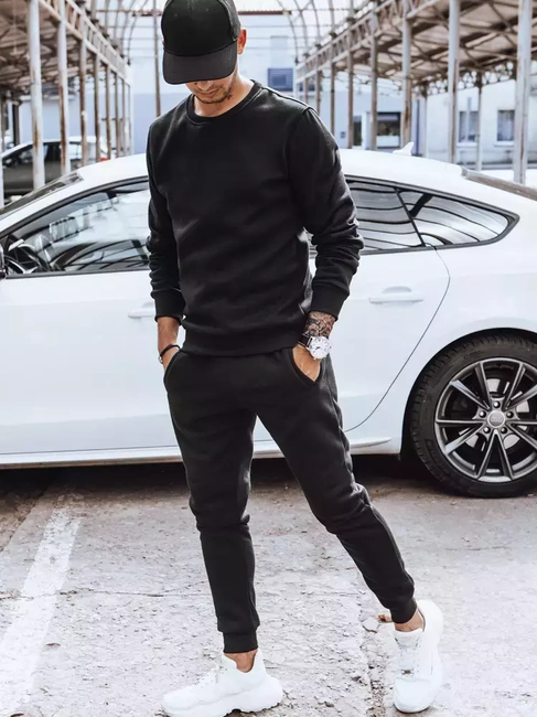 Moška izolirana trenirka črna Dstreet AX0606