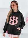 Ženska bluza s kapuco LITESSO black Dstreet BY1413