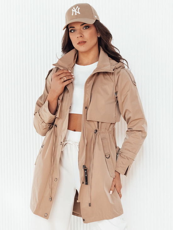 Ženska jakna parka BRENS beige Dstreet TY4232