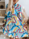 Obleka boho BRANTONA Barva Modra DSTREET EY2042z