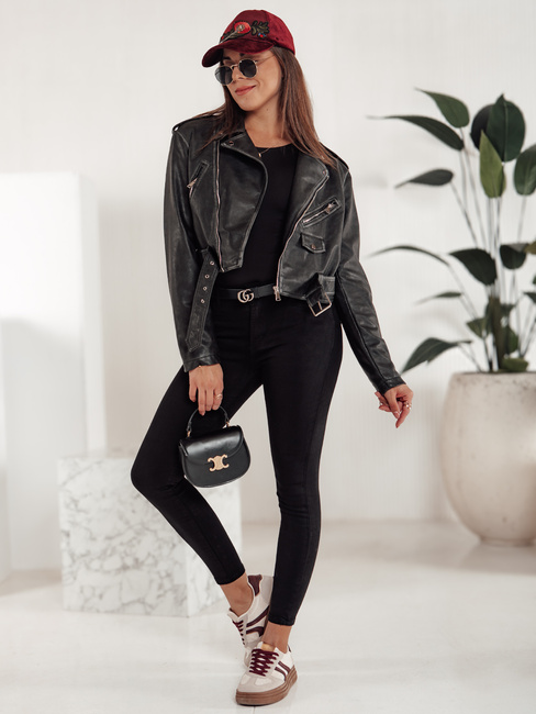 STYLOVITA ženske hlače iz džinsa črne Dstreet UY2235