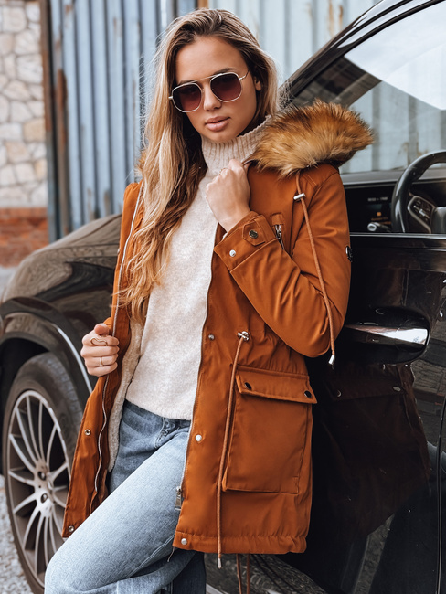 Ženska zimska jakna STELLA camel Dstreet TY3182