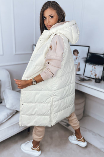 Ženski brezrokavnik BRONS ecru Dstreet TY3088