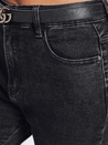 Ženske kavbojke mom fit black Dstreet UY2779