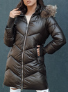 Kurtka zimowa damska pikowana LAGOON mokka Dstreet TY4500