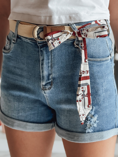 Ženske kratke hlače iz džinsa BELTLOVE blue Dstreet SY0469