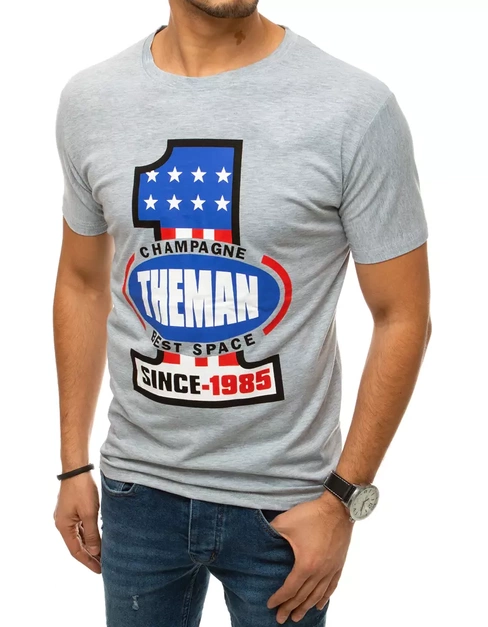 Moška majica s potiskom Barva siva DSTREET RX4405